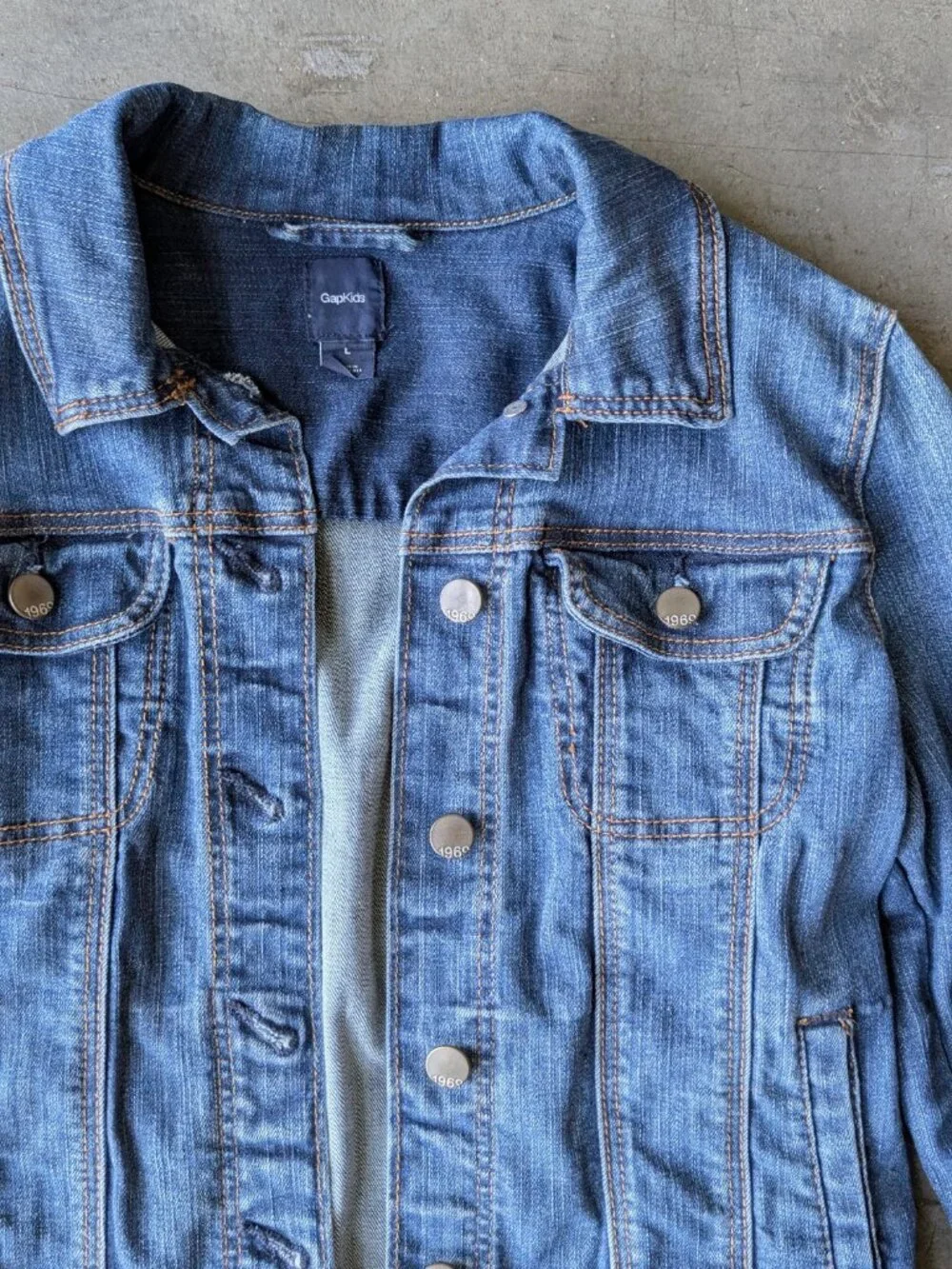 Gap Kids Blue Denim Jean Jacket large